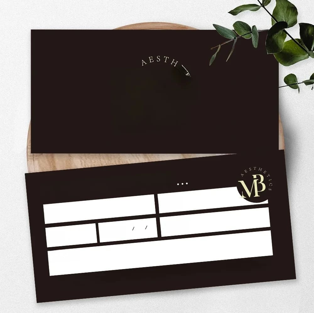 Op maat gemaakte cadeaubonnen met logo voor schoonheidsbedrijven, opleidingsacademies, nagelstudio's, wimpersalons, haar- en beautysalons. Bedankt!