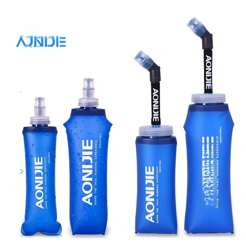AONIJIE 250ML 600ML Opvouwbare Siliconen Zachte Kolf Waterfles voor Outdoor Sport Reizen Running Waterkoker Hydratatie Pack tas Vest