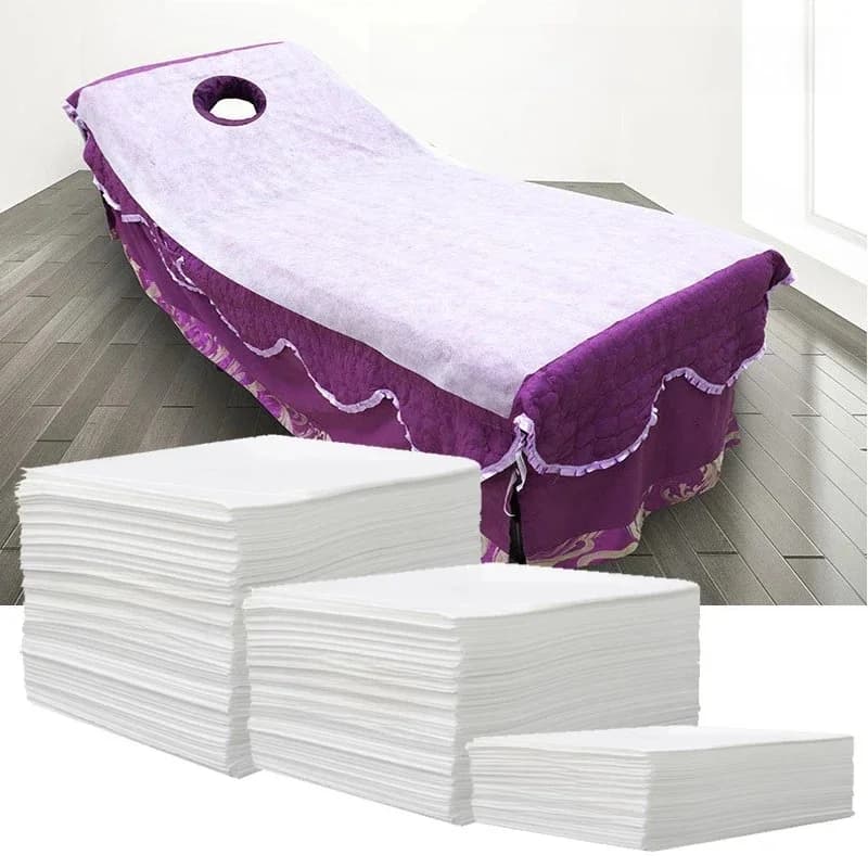 Non-woven Wegwerp Spa Lakens Schoonheidssalon Tattoo Dunne Verdikte Lakens Ademend Massage Reizen Hotel Laken 20/60/100 stuks