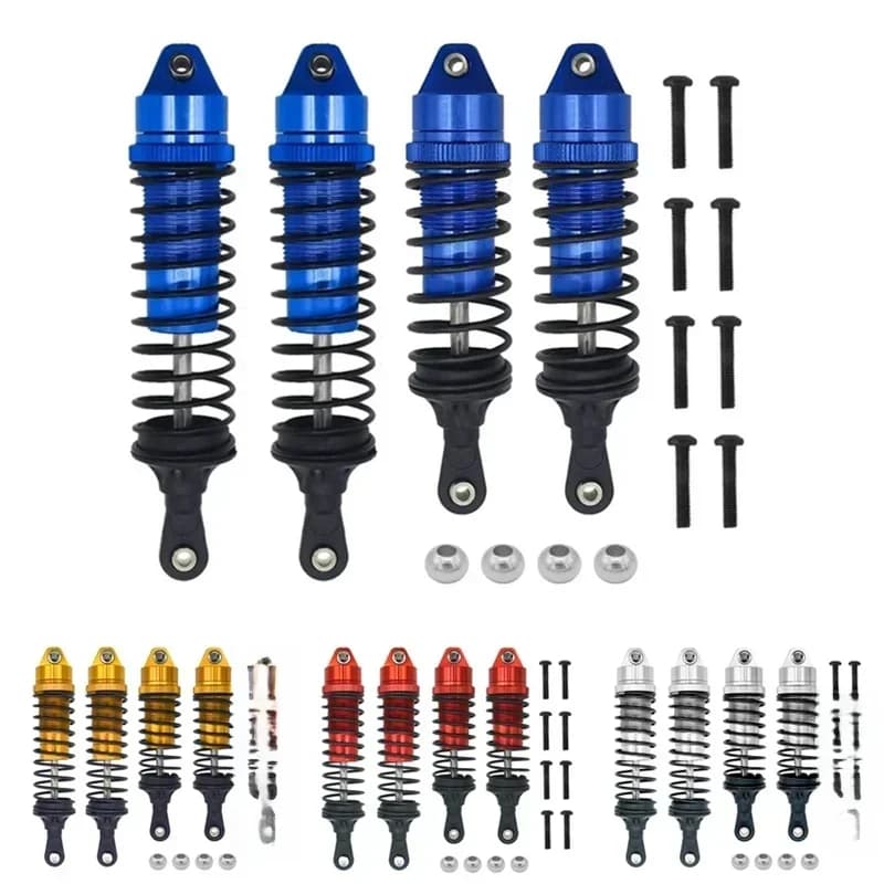 4 stuks Metalen Voor En Achter Schokdemper Voor Traxxas Slash 4X4 VXL 2WD Rustler Stampede Hoss 1/10 RC Auto Upgrades Onderdelen