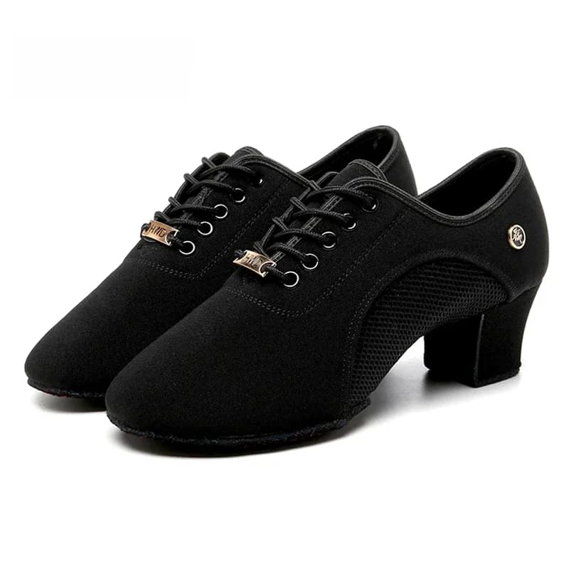 Latin Ballroom Dansschoenen voor Dames Veterschoenen Gesloten teen Moderne Salsa Dans Lesgeven Prestatie Dansschoenen Sneakers