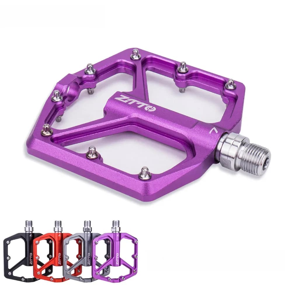 ZTTO MTB Ultralight Platte Pedaal CNC Aluminium AM Enduro Bike Gladde Lagers 9/16 Draad Voor Grind Mountainbike JT07