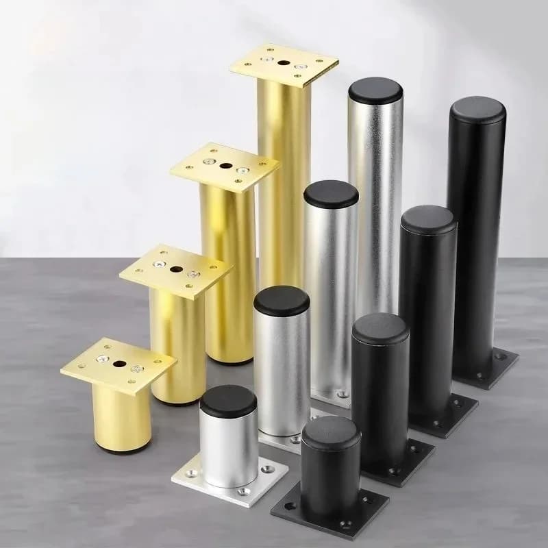 4 stuks 6-30 cm aluminium meubelpoten metalen verstelbare poten, voor kast tafelpoten bankvoeten meubelvervangingsvoet
