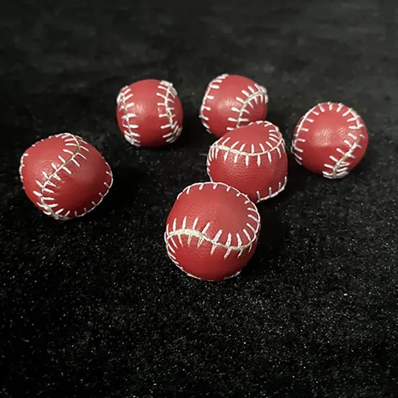 5 Stuks Leren Bal (Rood, 2.2Cm) Goocheltrucs Hak Cup Ball Accessoire Voor Cups & Balls Magia Illusies Gimmicks Mentalisme Rekwisieten