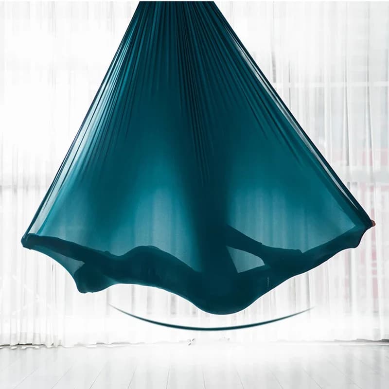 5.5 Meter Aerial Yoga Hangmat Fitness Yoga Swing Voor Anti-Zwaartekracht Yoga Inversie Verbeterde Flexibiliteit Kernkracht