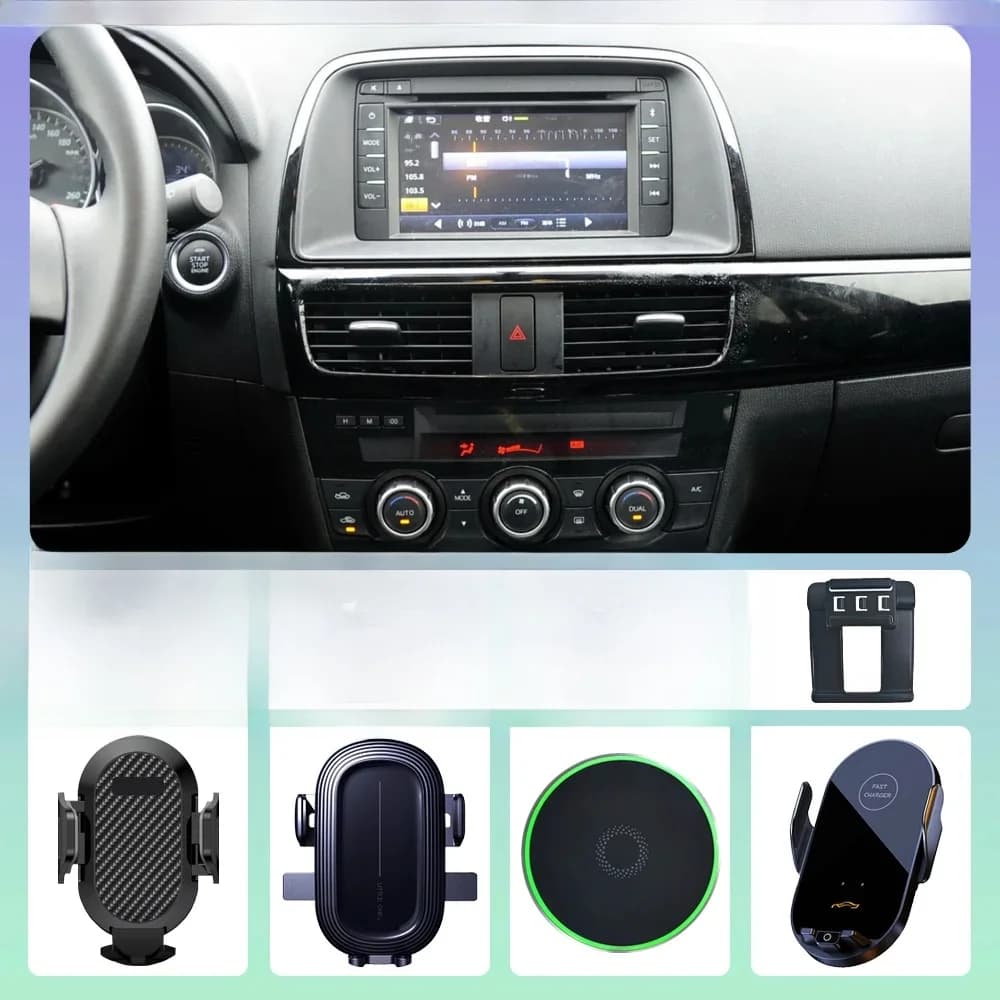 Voor Mazda CX-5 CX5 2012 2013 2014 Auto Telefoon Houder Draadloos Opladen Magnetische Telefoon Houder Auto Magsafe Ondersteuning Accessoires