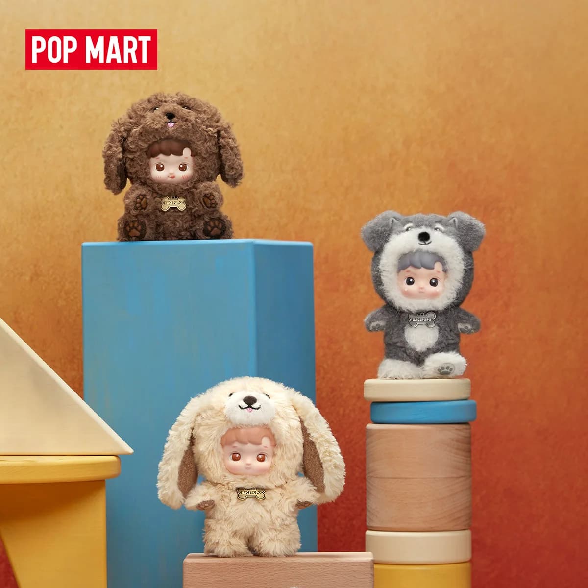 【EU】POP MART HACIPUPU Take Me Home-serie - Vinyl pluche hanger Blind Box 1PC/6PCS BlindBox-figuur