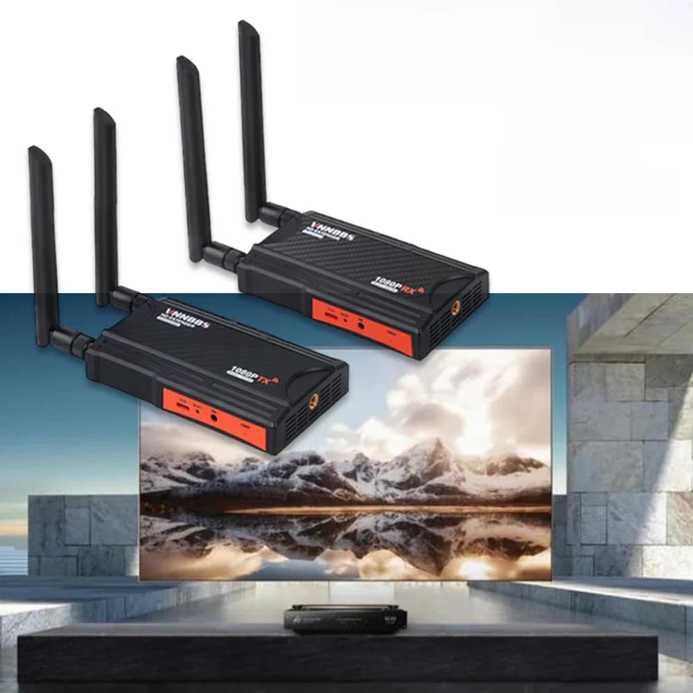 VNNBBS Draadloze HDMI Extender kit 250M 5.8Ghz Video Zender en Ontvanger Voor DSLR Camera Laptop PC Naar TV monitor