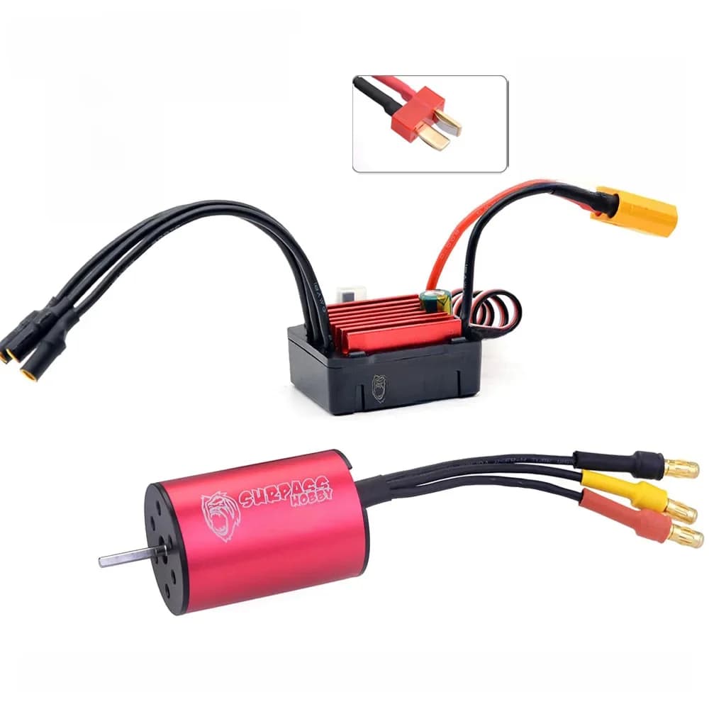 SURPASS HOBBY 2430 2435 2440 2445 Borstelloze Motor 25A 35A ESC voor Traxxas HSP Wltoys 1/16 1/18 RC Truck Monster Auto Boot Aasboot