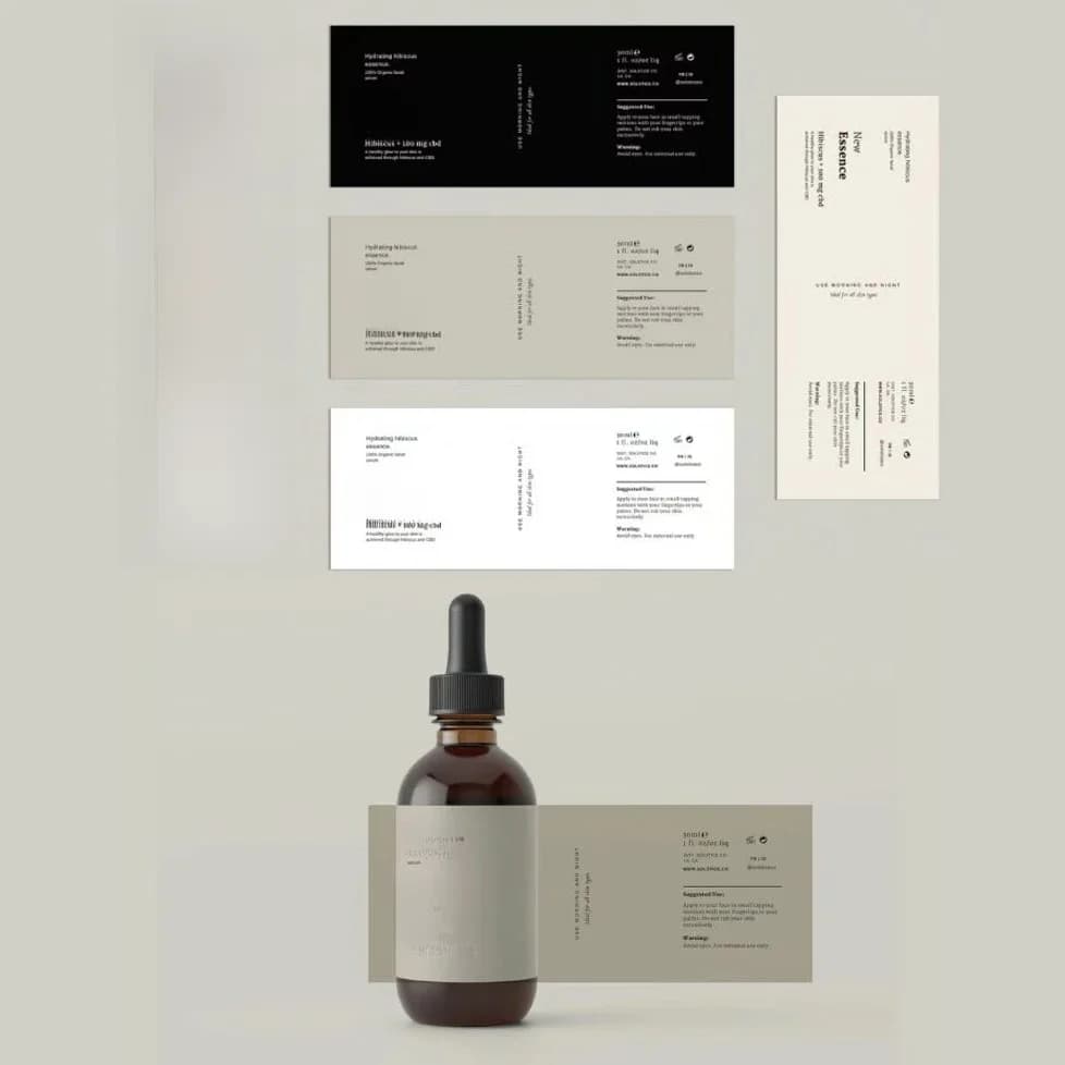 Aangepaste etherische oliefles sticker parfum kaars productverpakking ontwerp tekst gepersonaliseerd zelfklevend label voor kleine bedrijven