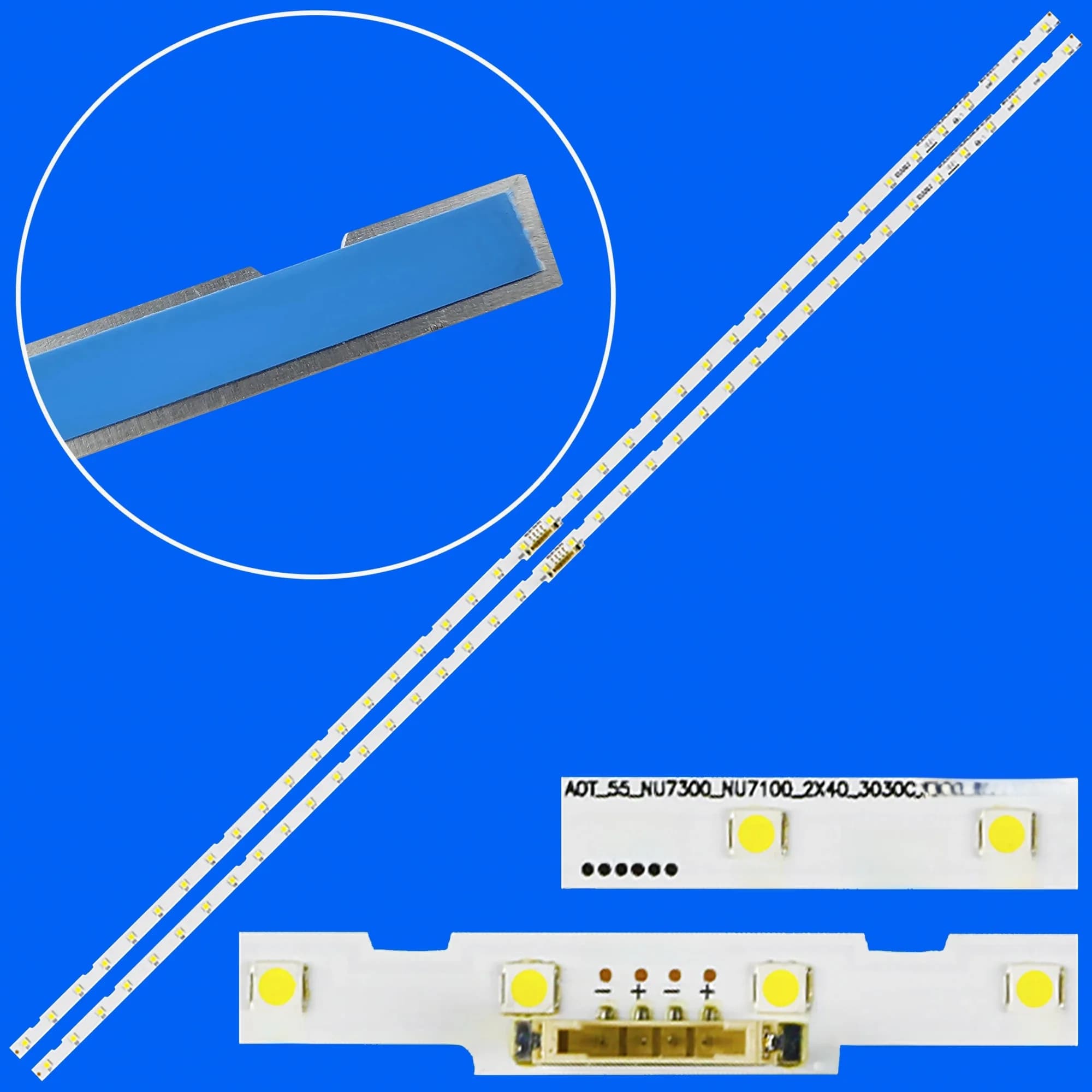 LED backlight strip Voor UE55NU7022K UE55NU7025K UE55NU7090S UE55NU7090U UE55RU7179U UE55RU7300K UE55RU7300U UE55NU7655U