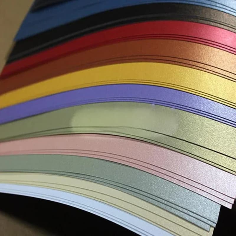 50 Stks/partij A4 Maat 21*29.7Cm 250gsm Parel Papier Dubbele Parel Papier 11 Kleuren Voor Kiezen, Diy Doos Geschenkverpakking