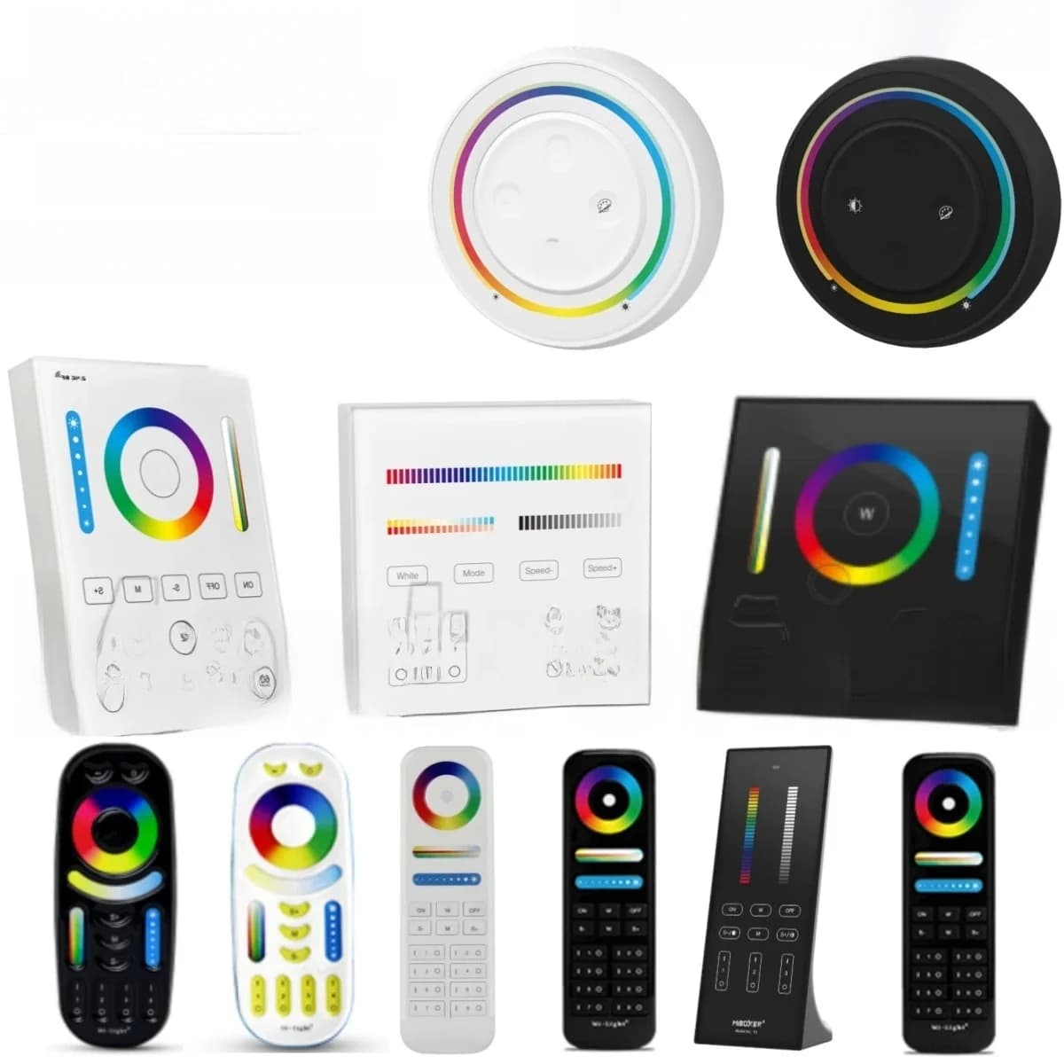 MiBoxer 2.4G Draadloos RGBCCT LED-paneel Afstandsbediening FUT100 FUT092 FUT092B B3 T3 B4 T4 B0 B8 S2W+ C5 Y3 FUT088 FUT089 FUT089B FUT089S