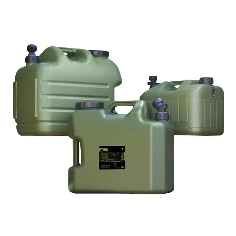 Desert & Vos Water Container Met Spigot 10L/18L/25L Pe Water Opslag Carrier Draagbare Groene Emmer Voor camping Wandelen Picknick
