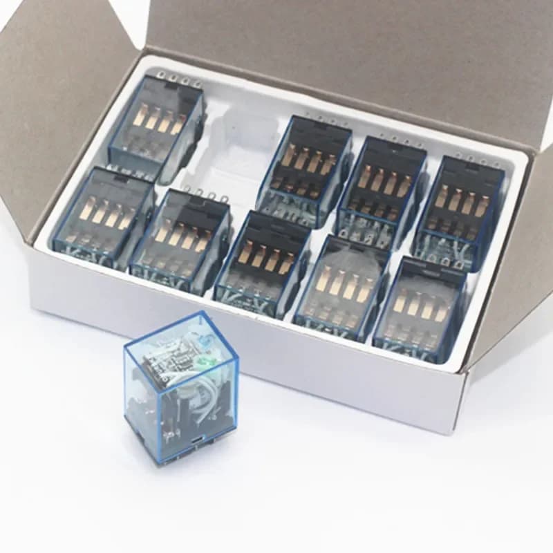 10 stks MY4NJ Spoel AC12V AC24V DC12V DC24V DC 36 V AC110V AC220V HH54P 5A 220 V Miniatuur Elektromagnetische Algemene doeleinden Relais