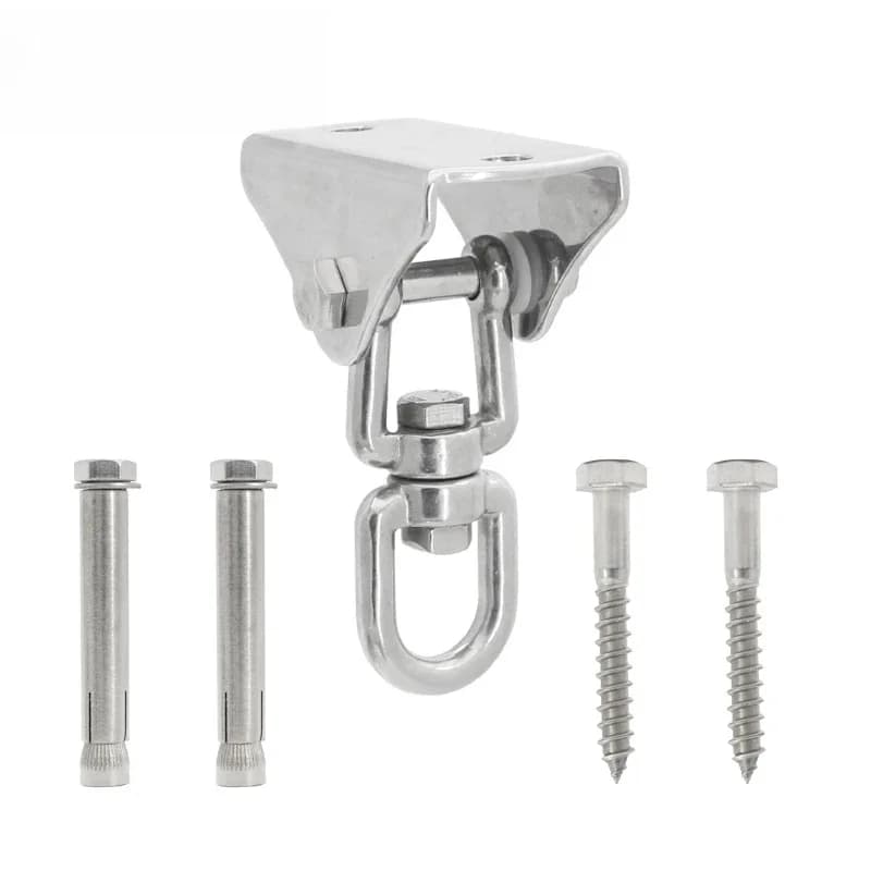 Sgym 1Set 180 °/360 ° Zware Swing Vaste Buckles Haak Hanger 304 Rvs Voor Yoga hangmat Zandzak Lou