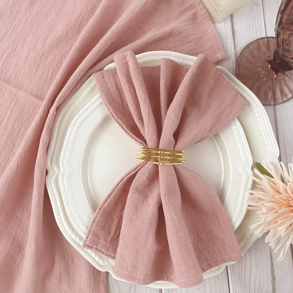 10 Stuks Katoenen Doek Servetten 30X45 Cm Stoffige Roze Stof Servet Keuken Theetafel Handdoeken Voor Thuis Bruiloft decoratie Kerst