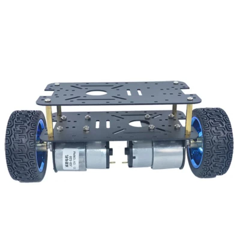 520 370 Dc Motor Smart Robot Car Chassis Kit Dc Encoder Motor 2WD Chassis Elektrische Smart Auto Elektrische Motor Kit twee Wiel