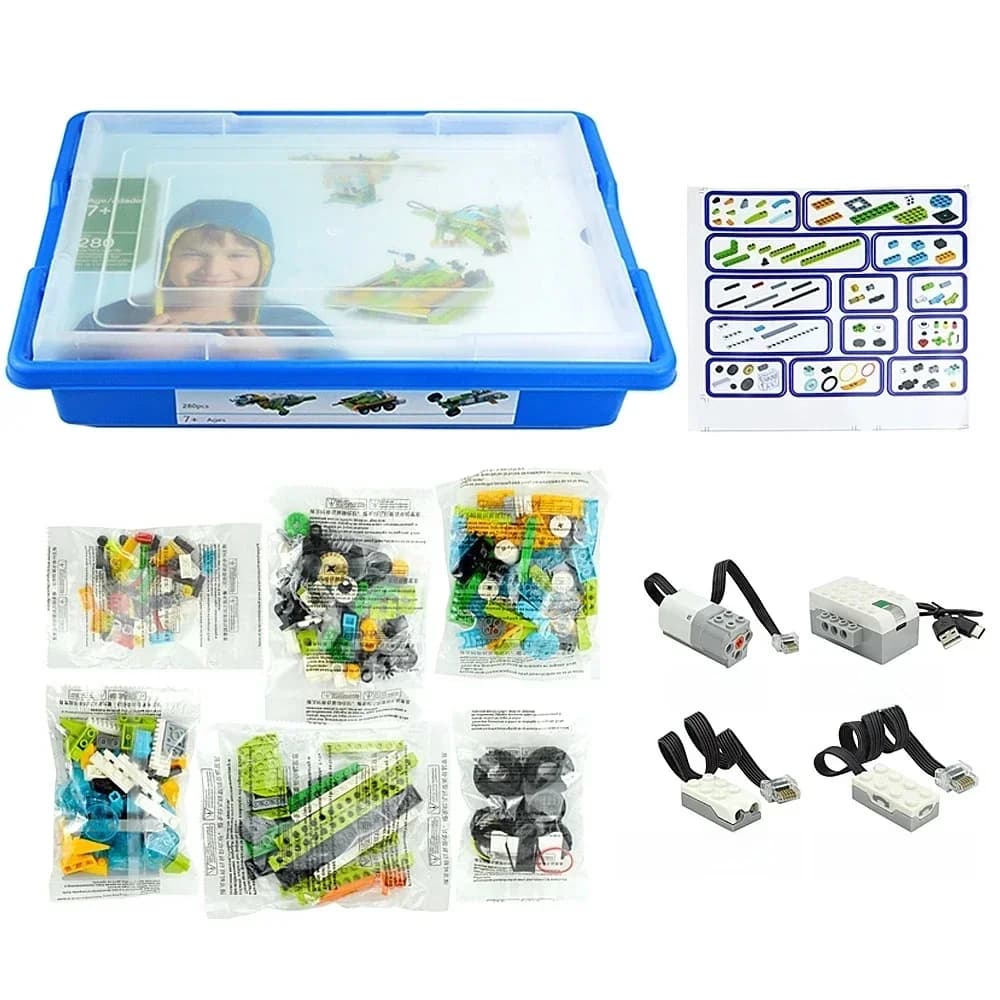 280 stuks Generatie WeDo 2.0 Core Set Robotics Bouwset School STEAM Educatieve Bouwstenen Kit Speelgoed Cadeaus