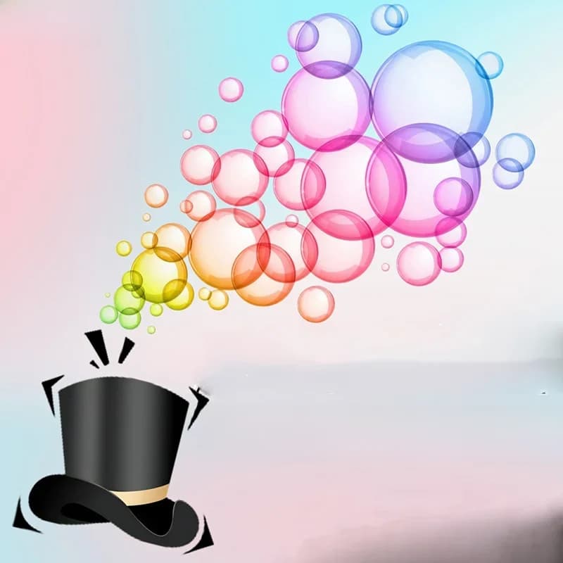 Bubble Magic Hoed By Angel Magic Tricks Nieuwe Bubble Machine Accessoires Podium Illusie Gimmick Bubble Gespoten Productie Magia