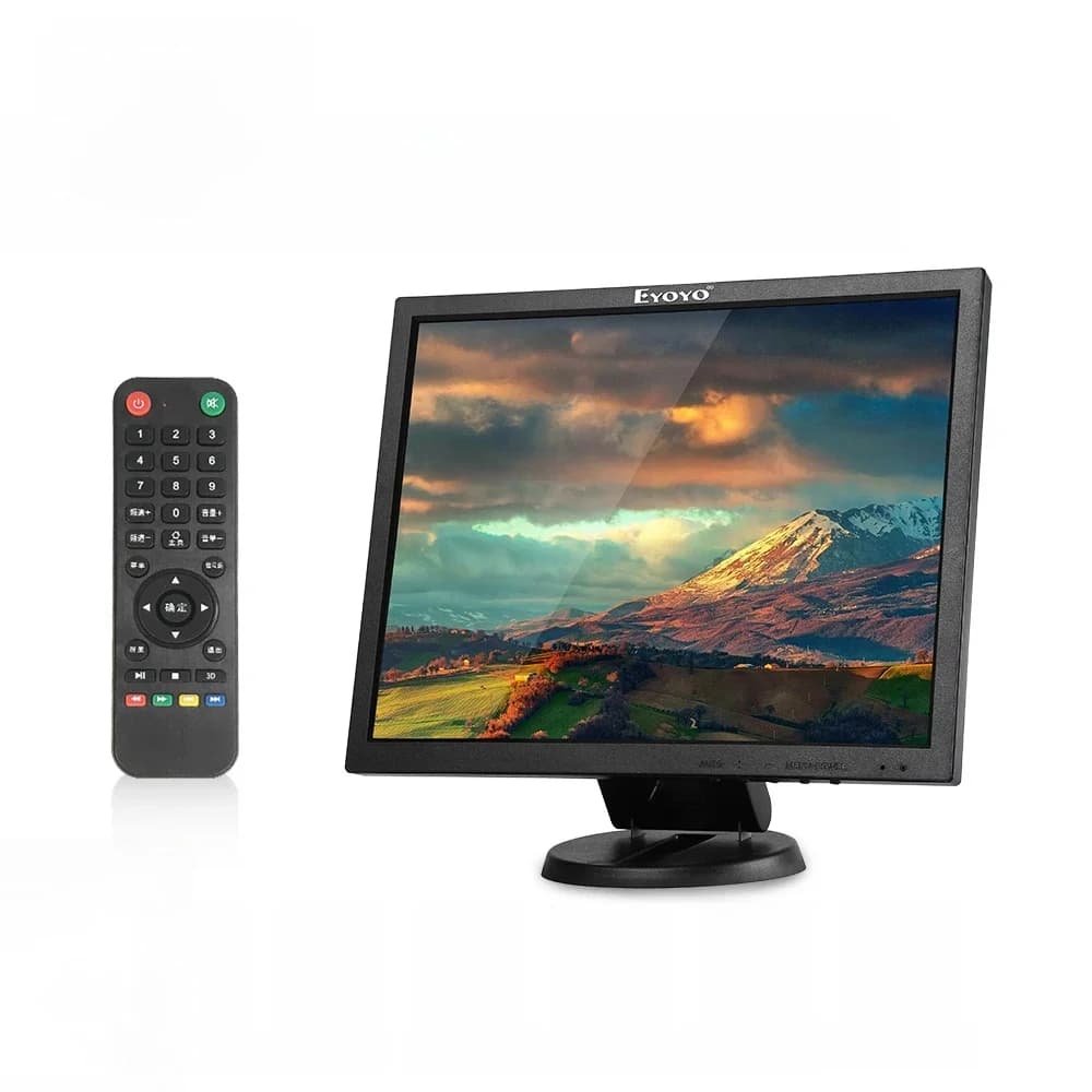 Eyoyo 14 "Lcd Hdmi Monitor 1024X768 Kleine Vga Display Voor Security Camera Bnc Av Poort Gebouwd-in Speaker Ondersteuning Afstandsbediening