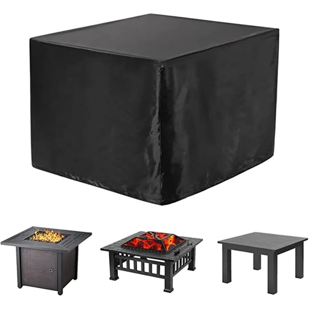 Vierkante Vuurplaats Cover Brazier Cover voor Propaan Brazier 210D Waterdichte Stofkap 54x54x89cm