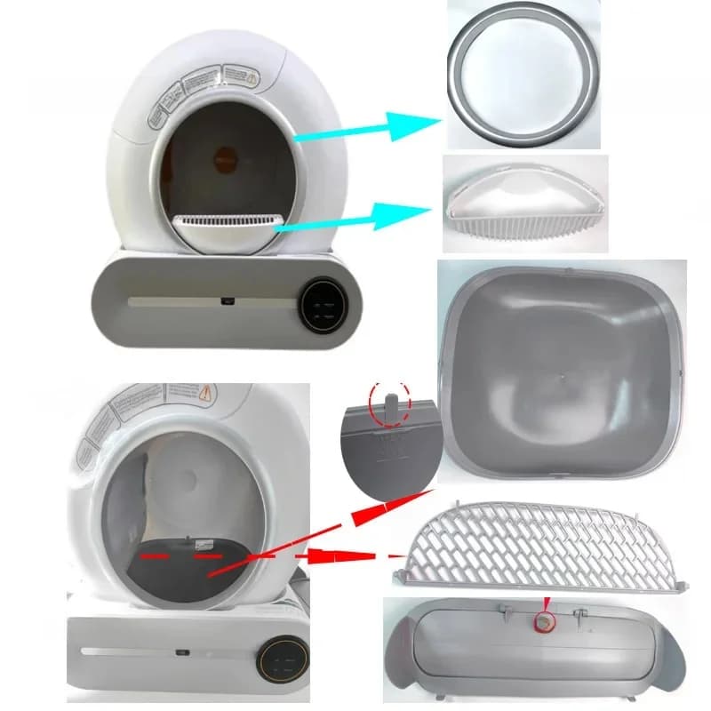Automatische Kattenbak Accessoires Bin Deur Verzamelen Uitwerpselen Bodemcapsule Vuilniszak voor Katten Wc Kattenbak