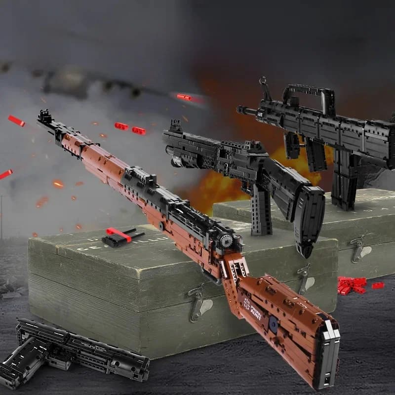 In Voorraad Schimmel Koning Creatieve Desert Eagle Pistool SWAT Gun 98K MP5 Bouwstenen Bricks Kids DIY Speelgoed Kerstcadeaus