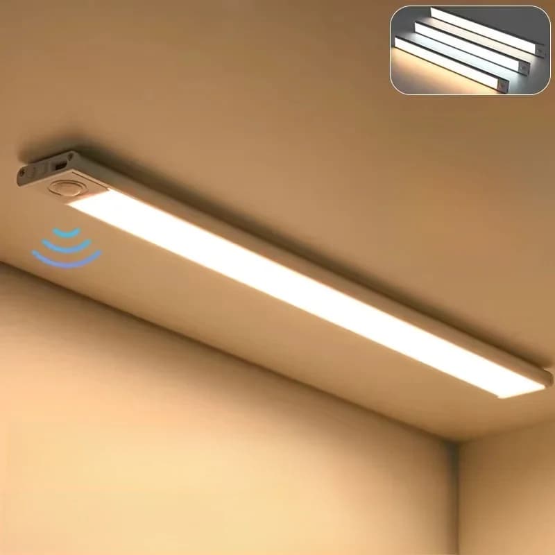 LED-onderkastverlichting 10-50CM Bewegingssensorlamp USB Oplaadbaar Draadloos Nachtlampje Keuken Slaapkamer Kast Binnenverlichting