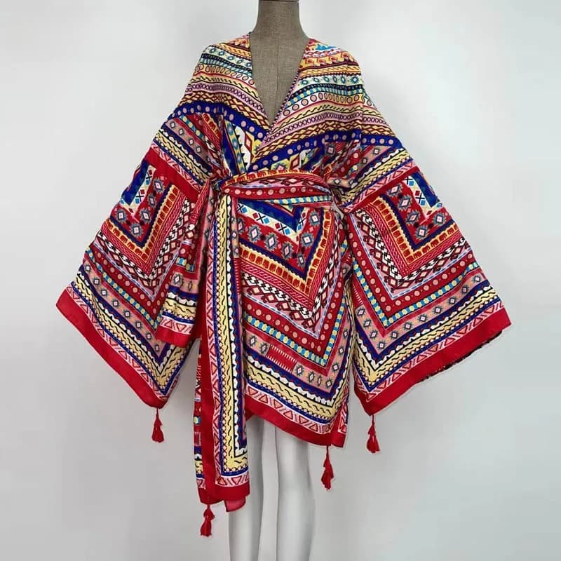 WINYI 2021Amerika Zomer Vrouwen Vest steek gewaad Cocktail sexy Boho Maxi Afrikaanse Vakantie Batwing Mouw katoen gevoel Gewaad
