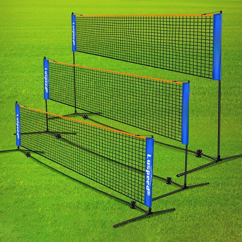 Draagbaar opvouwbaar standaard professioneel badmintonnet Indoor Outdoor Sport Volleybal Tennistraining Vierkante netten Mesh