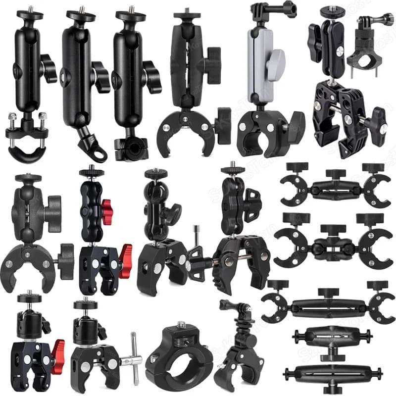 Voor Insta 360X5X4X3 GO 3S Motorfiets Fiets Clip Beugel voor GoPro 13 12 11 DJI Action 6 Bike Selfie Stok Camera Accessoire
