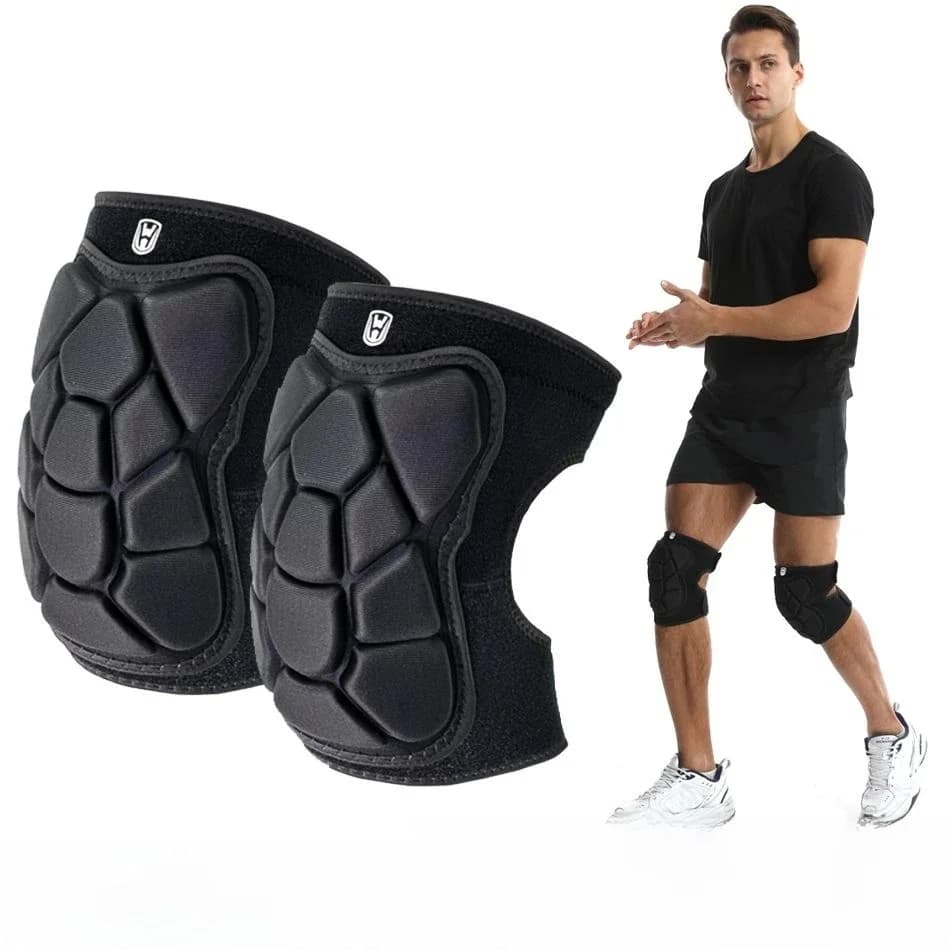 WOSWEIR-Volwassen Tactische Sport Kniebeschermers voor Skiën Training Verdikte Anti-Collision Rolschaatsen Knielen Bescherming Pads
