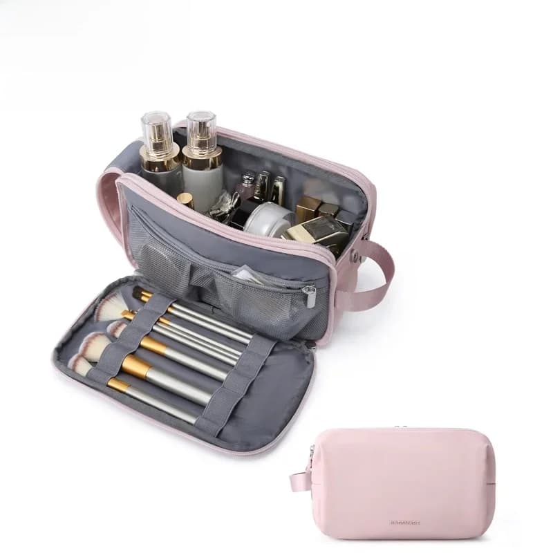 BAGSMART Toilettas voor heren Dames make-uptas voor make-up Multifunctionele waterdichte make-up organizer reisetui