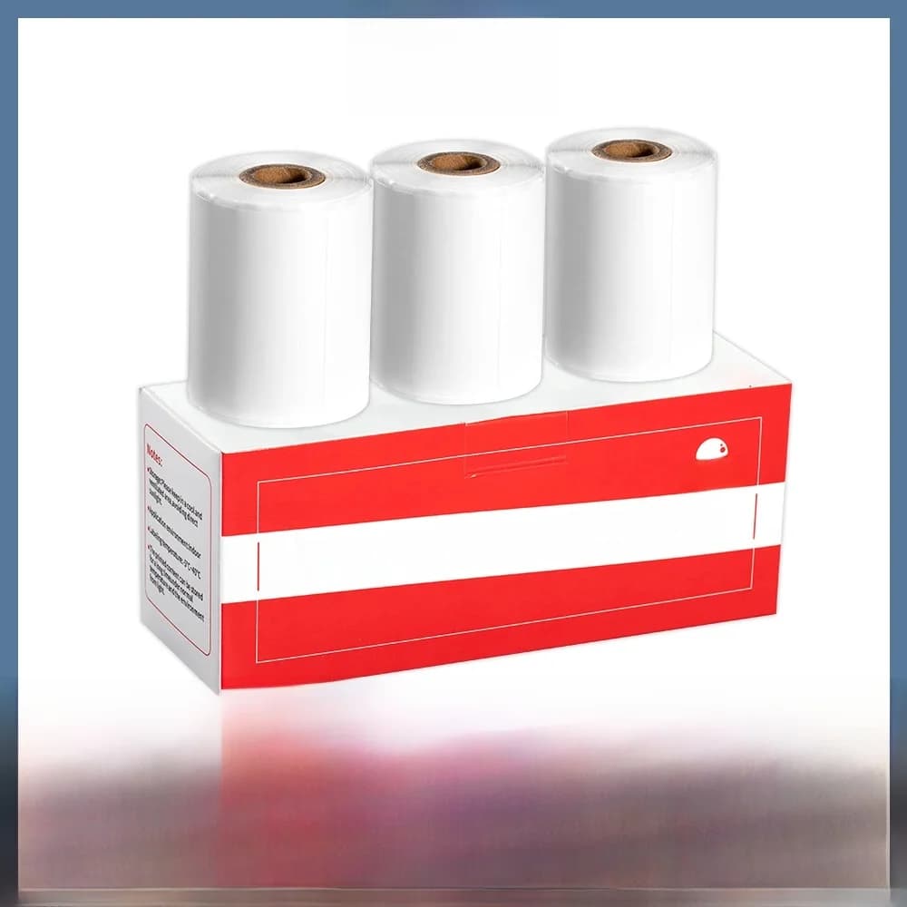 Phomemo M110/M200/M220 Vierkante Thermische Papier Multifunctionele Zelfklevende Label Voor Barcode Label, diy Logo Ontwerp, Jar Label