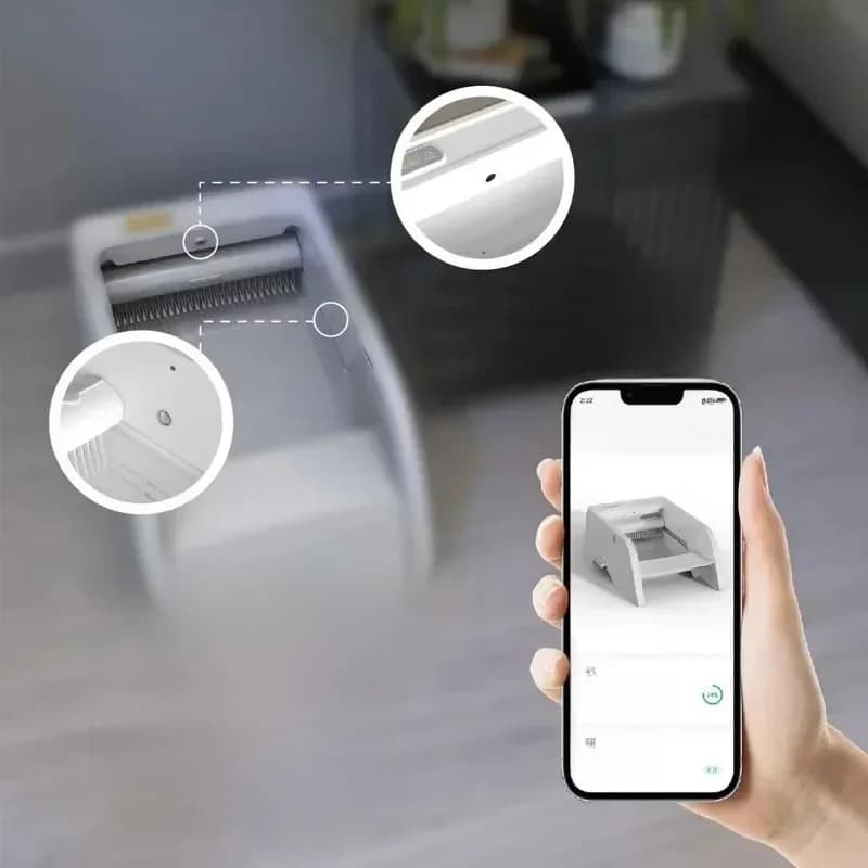 Slimme kattenbak Camera APP Grote automatische reiniging Kattentoilet Halfgesloten Ontgeurende kattenondersteken Lade Huisdierproducten