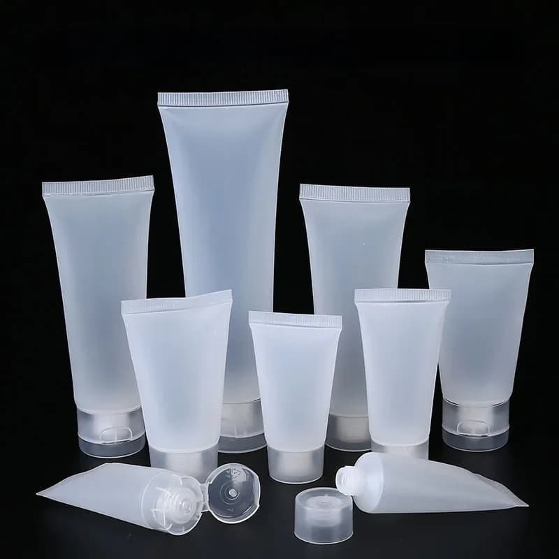 50 Stks/partij 5Ml 10Ml 15Ml 20Ml 30Ml 50Ml 100Ml Clear Plastic Zachte Buizen lege Cosmetische Crème Emulsie Lotion Verpakking Containers