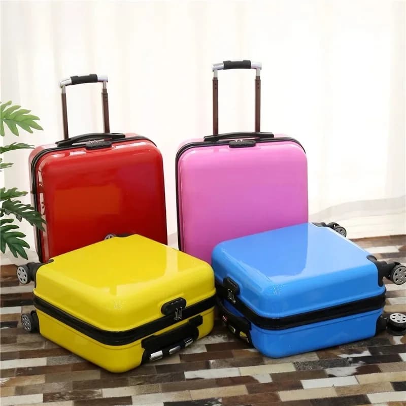 Waterdichte 18-inch studententrolley met cijferslot Kinderkoffer met universele wielinstapreisbagage