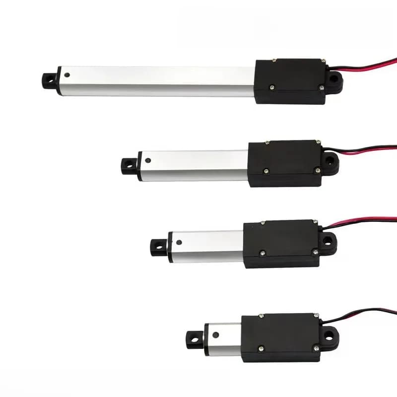 6V 12V 24V aangepaste Micro Lineaire Actuator motor actuator lineale 17.5/25/75/150mm Slag voor Robotics automatisering toepassing