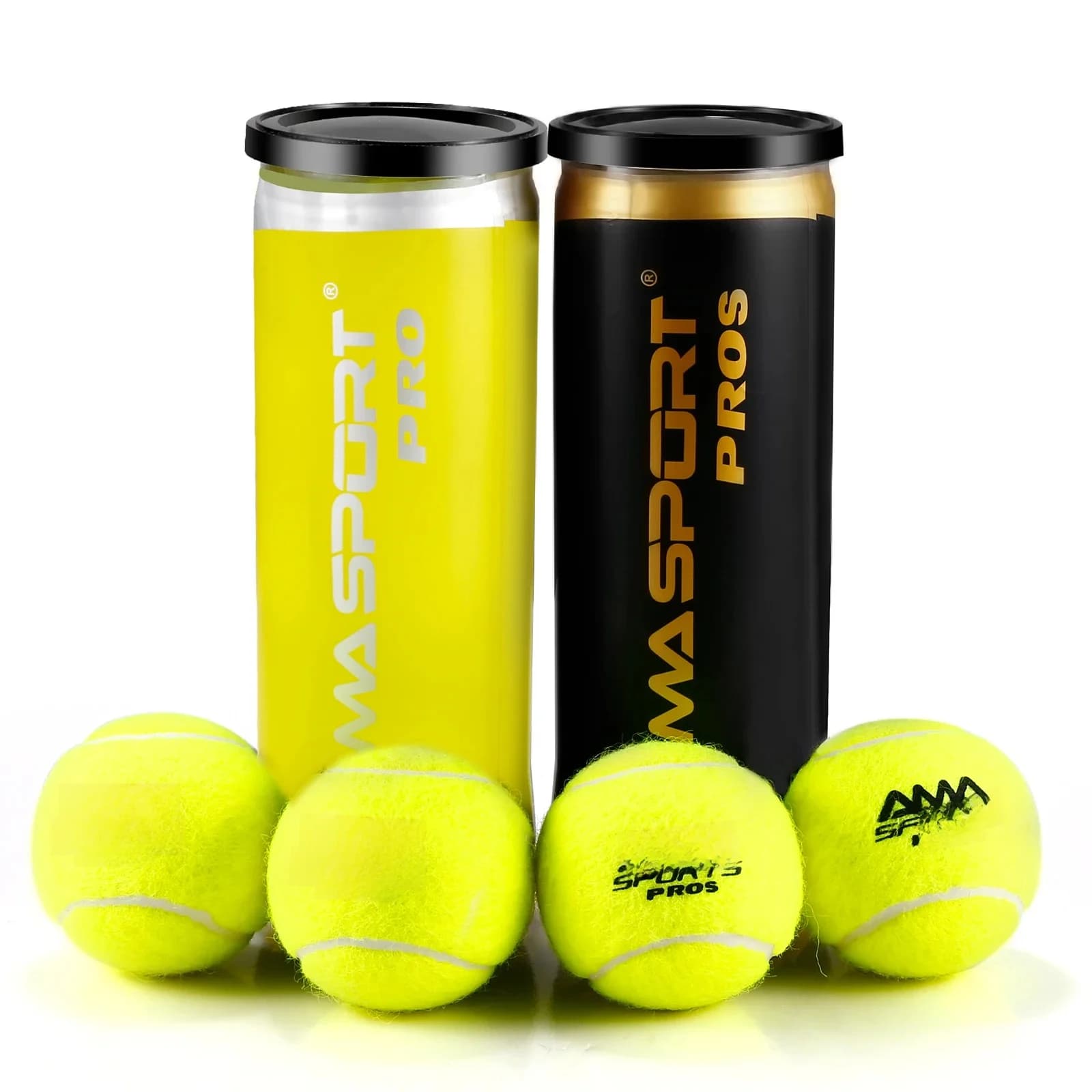 Amasport Padel Pro/Pro +/Pro S Padel Paddle Tennisballen 3 Stuks Voor Trainingsballen