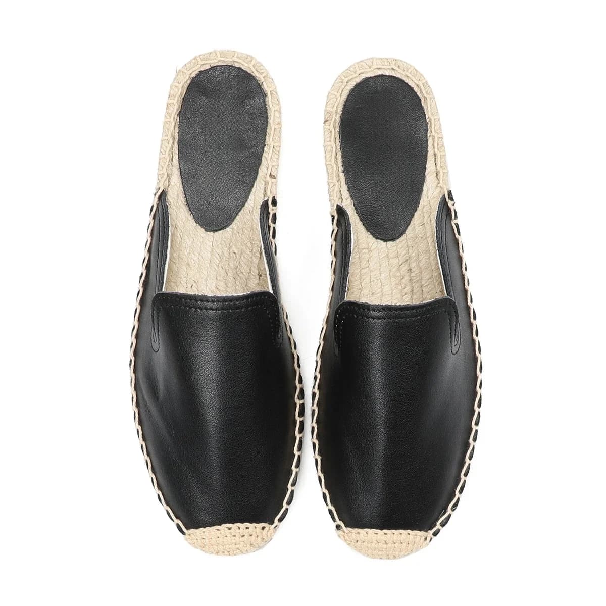 Espadrilles Schoenen Echt leer Effen Zomer Rubber Unicornio Mules Pantufa Dames Eenvoudige muilezel Ademend Plat