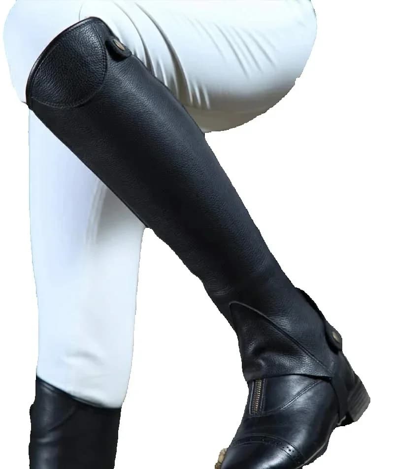 Paardrijden Chaps Vol Zachte Koe Lederen Chaps Body Protector Paardensport Apparatuur Chaps Mannen Vrouwen Zadel Equitacio Haltern