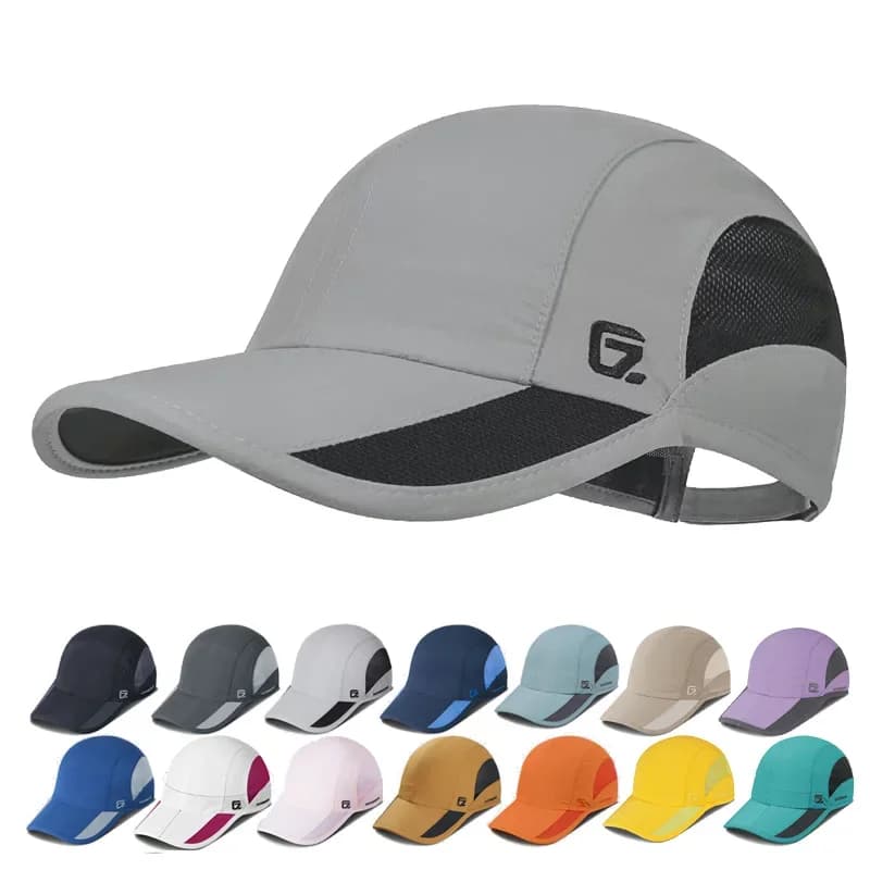 Gademkensd Zomer Voor Mannen Sport Hardlopen Zweetpet Mannelijke Golf Snel Droog Vrouwen Solide Snapback Mesh Hoed Vizier Hoed