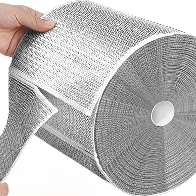 Groothandel Metalen Staaldraad Vodden Doek Thuis Keuken Pot Pan Afwassen Dubbelzijdig Vaatdoek Poetsdoeken Handdoek Scrubber Rag