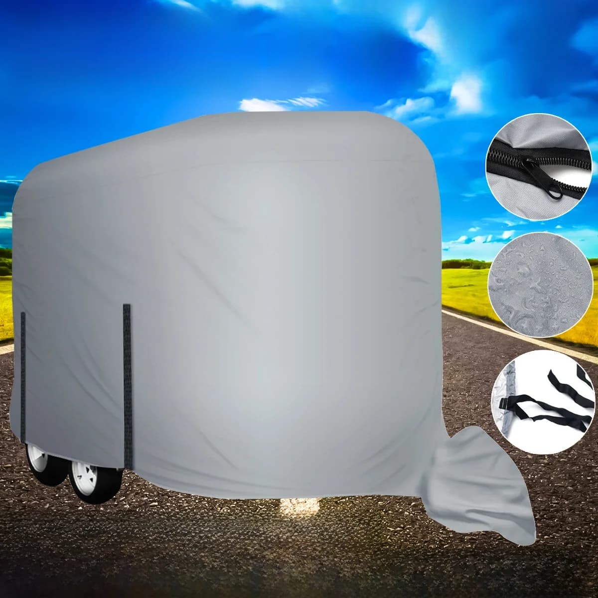 210D Horse Float Trailer Cover & Trekhaakafdekking Waterdichte zonwering UV-bestendig
