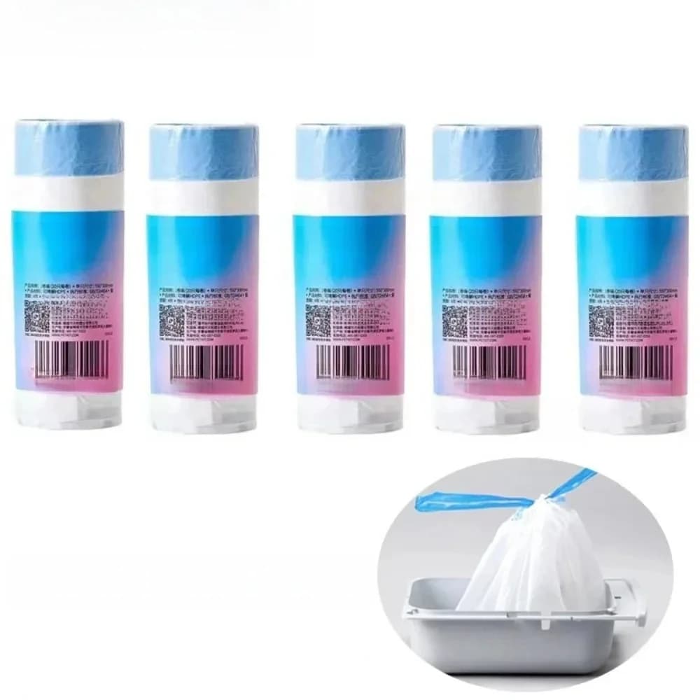PETKIT Volautomatische Intelligente Kattentoilet Vuilniszak Grote Draagbare Duurzaam en Onbeschadigd 1Roll/20PCS Dierbenodigdheden