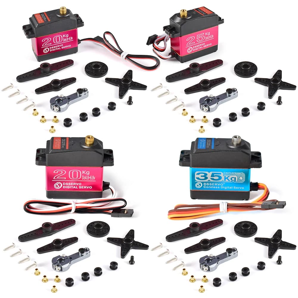 Dsservo Waterdichte Servo DS3218 20Kg DS3225 25Kg DS3235 35Kg 180/270 Graden Metal Gear Digitale Servo Voor 1/8 1/10 1/12 Rc Auto 'S