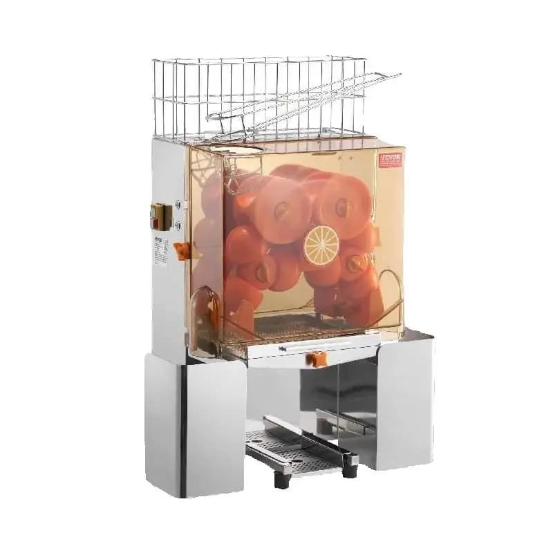 SucceBuy Commerciële Sinaasappelpers Machine Automatische Sapcentrifuge Roestvrijstalen Sinaasappelpers met Uittrekbare Filterdoos ﻿
