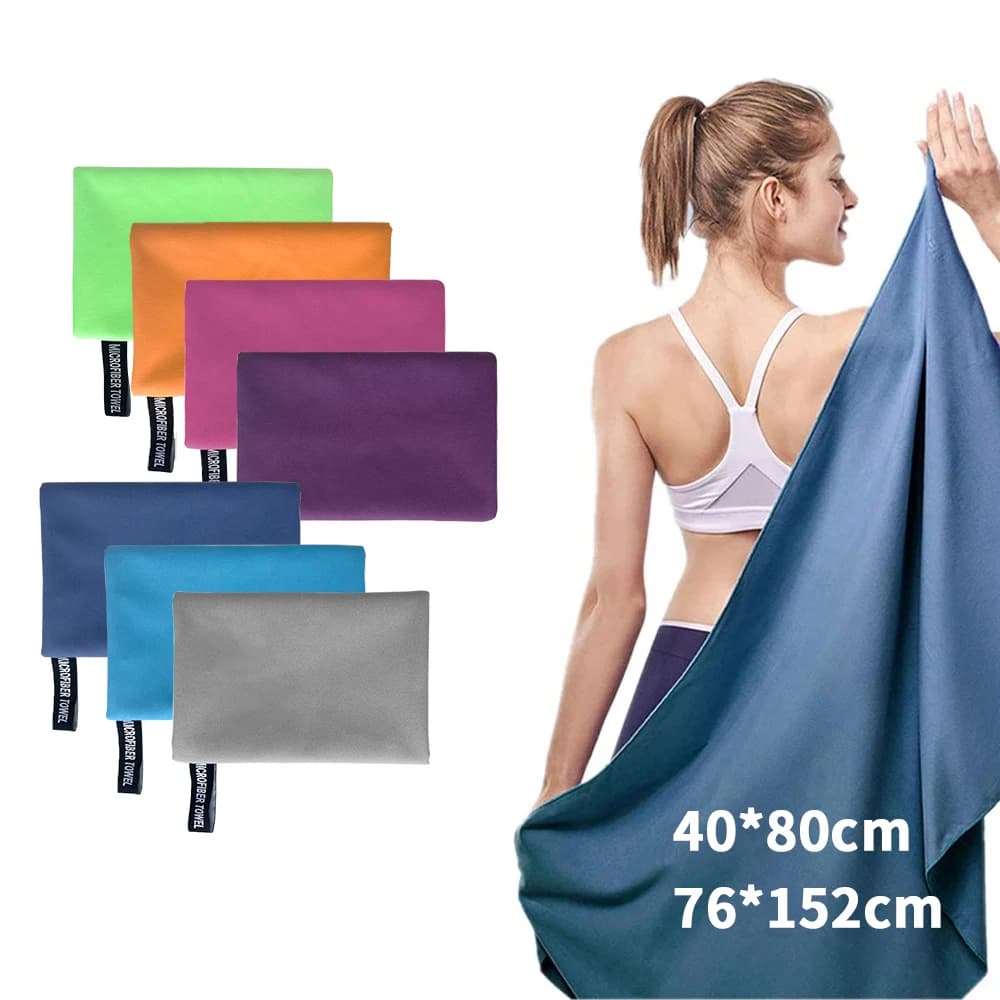Ultra-Absorberende Microfiber Handdoek Voor Sport-En Buitenactiviteiten-Sneldrogend, Compact