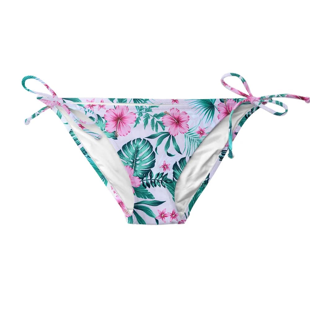 Bikini Bodems Vrouwen Zwembroek Bikini Badmode Meisje Bikini Print Swim Bodems Braziliaanse Badpak Bloemen Plus Size